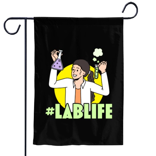 #LabLife Biologist Science Teacher Biology Major Garden Flags
