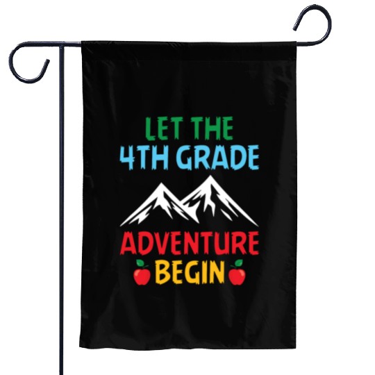 4th Grade Teacher Garden Flags
