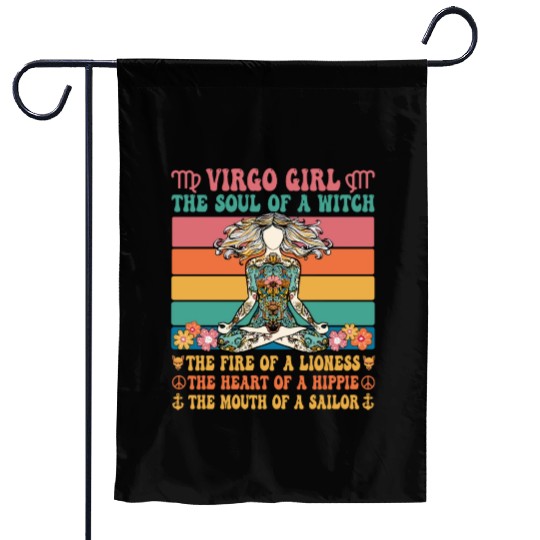 Virgo Girl Astrology Sign Garden Flags