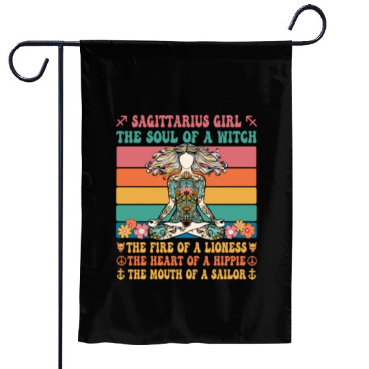 Sagittarius Girl Astrology Sign Garden Flags