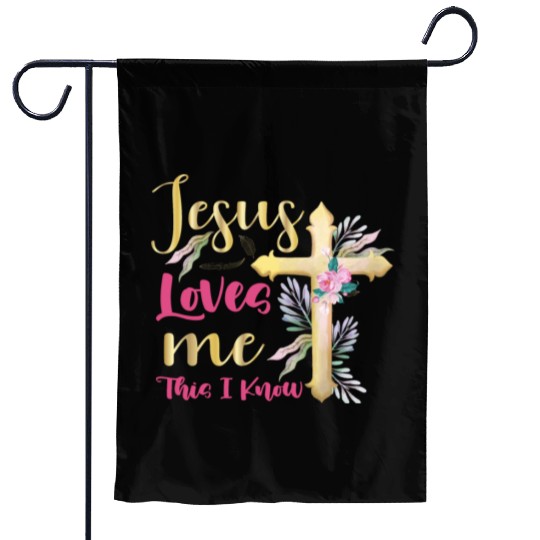 Jesus Loves Me This I Know Easter Day Quotes Garden Flags