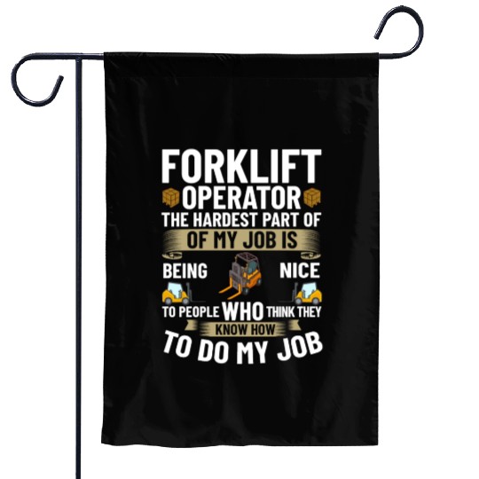 Forklift Operator Driver Lift Truck Training Garden Flags
