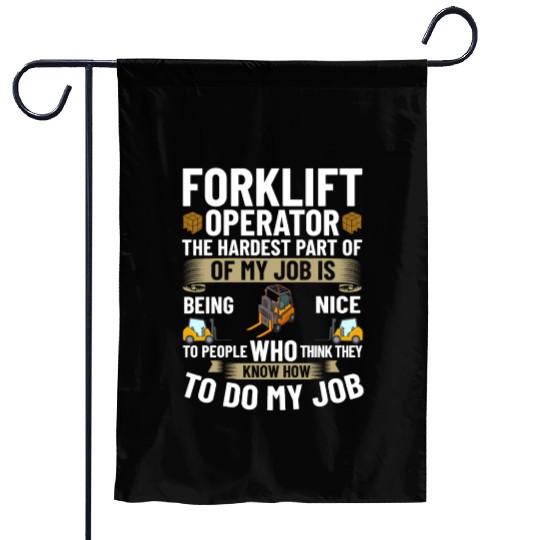Forklift Operator Driver Lift Truck Training Garden Flags