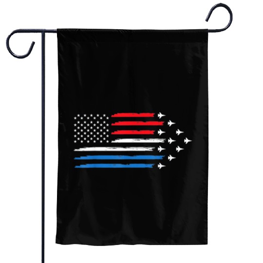 Air Force US Veterans 4th of July Garden Flags