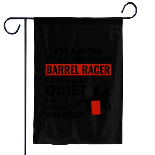 Barrel Racer Racing Horse Riding Mom Mothers day Garden Flags