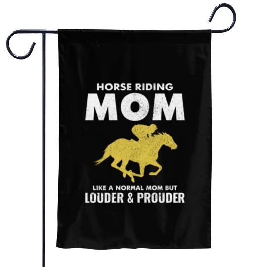 Barrel Racer Racing Horse Riding Mom Mothers day Garden Flags