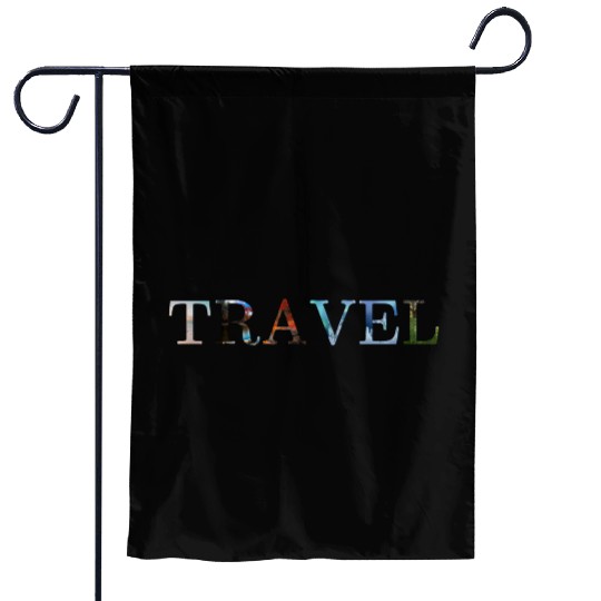 in love with travel, in all seasons Garden Flags