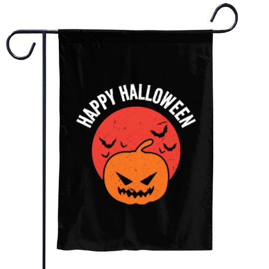 Halloween Trick Or Treat Pumpkin Happy Halloween Garden Flags
