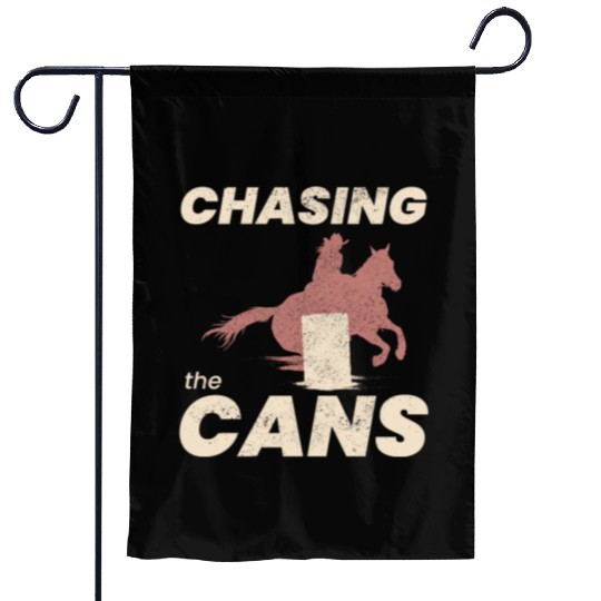 Barrel Racer Rodeo Racing Horse Riding Funny Garden Flags