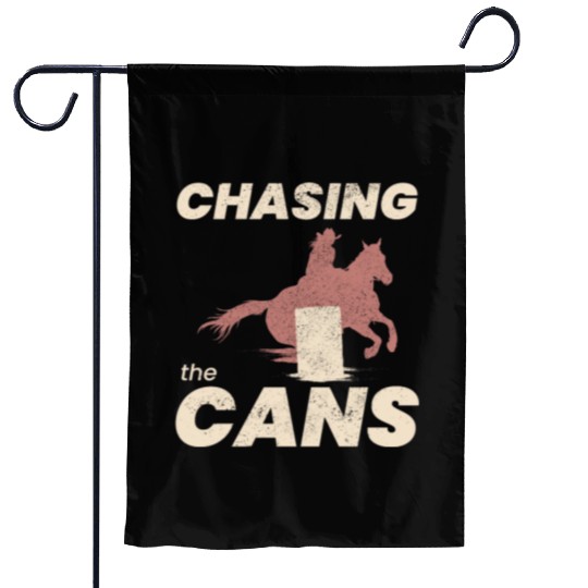 Barrel Racer Rodeo Racing Horse Riding Funny Garden Flags