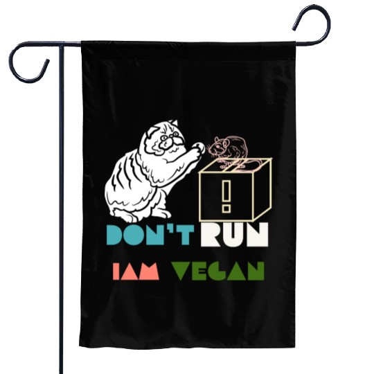 cat and mouse Garden Flags