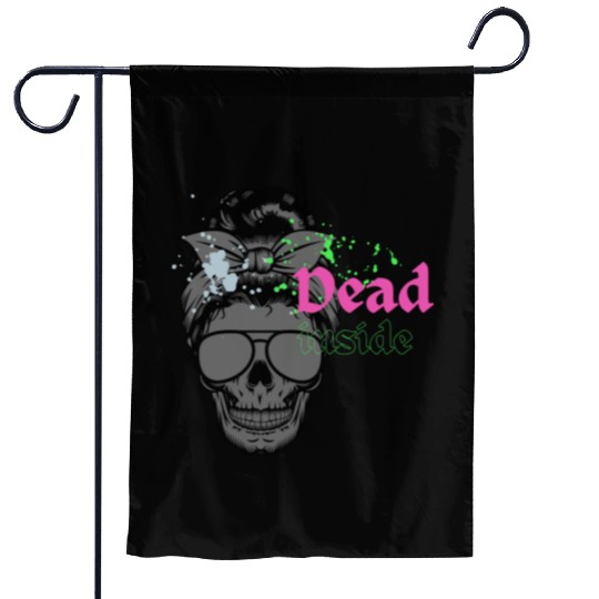 Dead Inside Garden Flags