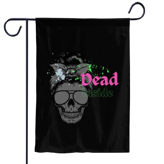 Dead Inside Garden Flags