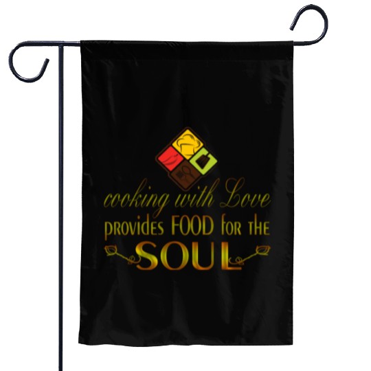 Cooking with love Garden Flags