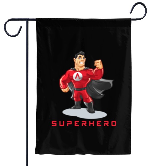 Super hero Garden Flags