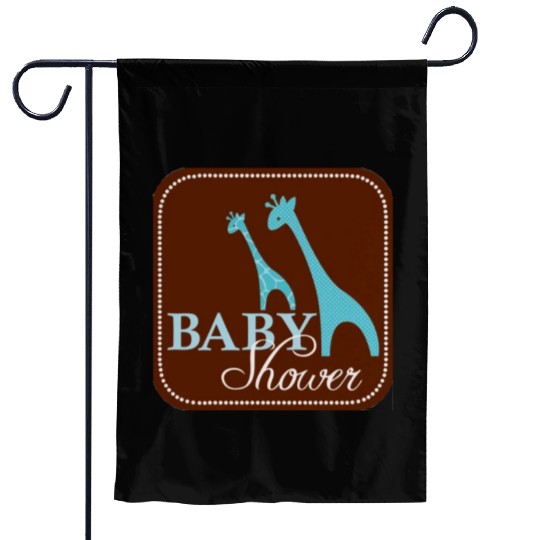 Giraffe Baby Shower Garden Flags