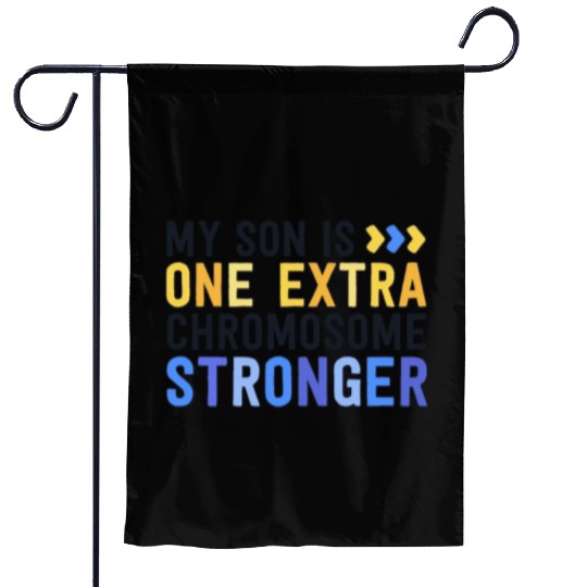 Family Down Syndrome Awareness My Son One Extra Garden Flags