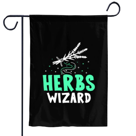Herbs Wizard Herbalist Herb Herbalism Gardening Garden Flags