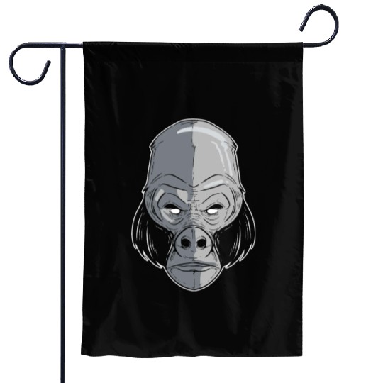 King Gorilla Zookeeper Gift Garden Flags