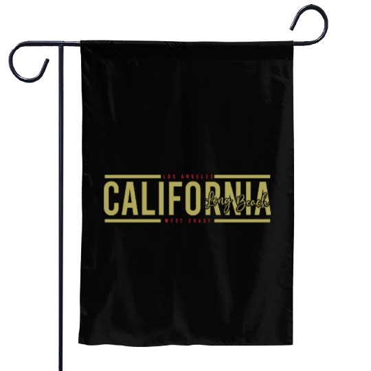 California Long Beach Surfing Garden Flags