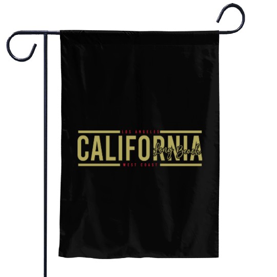 California Long Beach Surfing Garden Flags