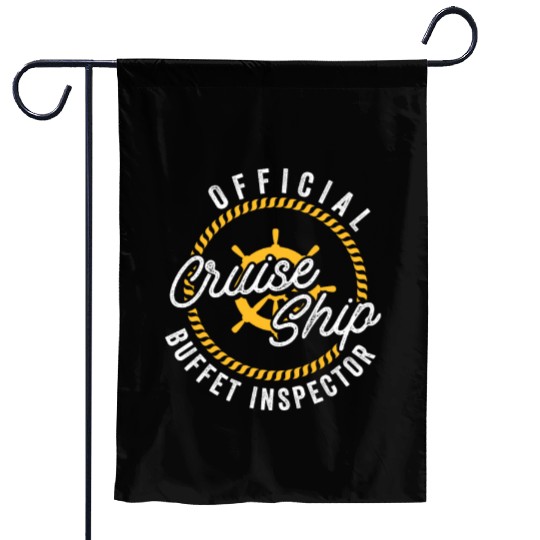 Funny Cruise Ship Buffet Inspector Partners Garden Flags
