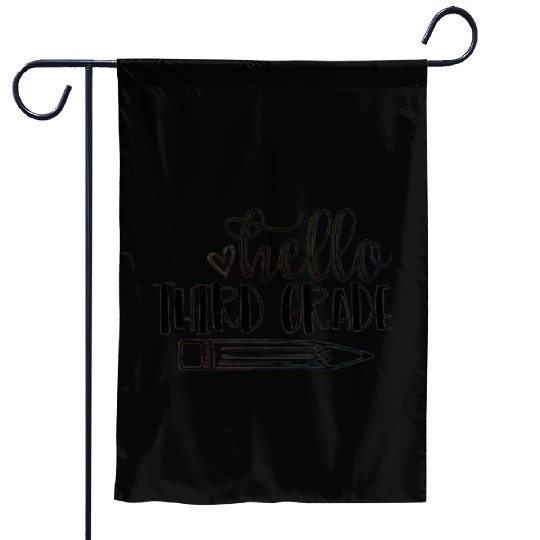 HelloThird Grade Back to School Student Teacher Garden Flags