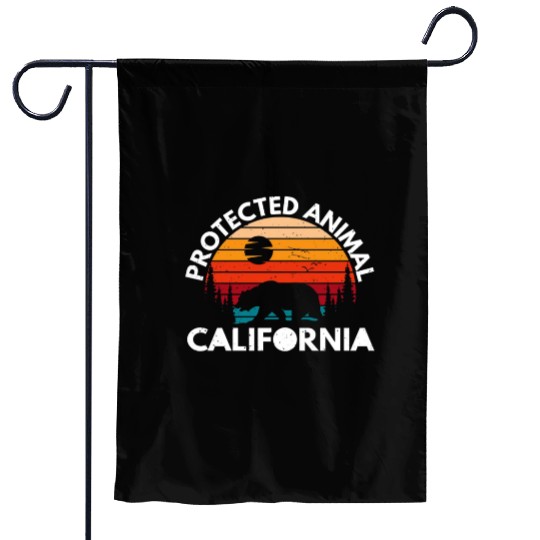 California Bear Retro Garden Flags