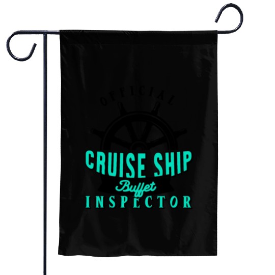 Funny Cruise Ship Buffet Inspector Partners Garden Flags
