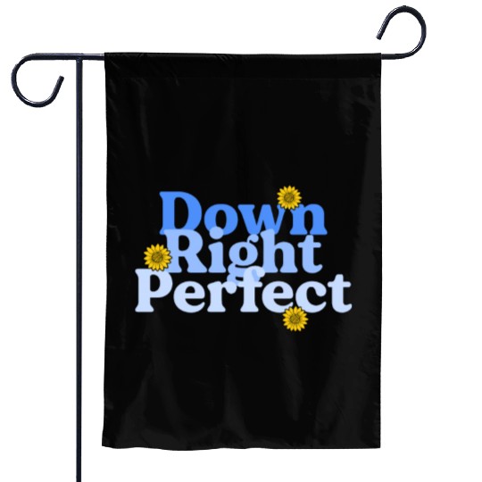 Down Right Perfect Sunflower World Down Syndrome Garden Flags