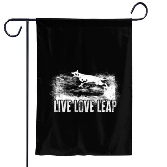 Live Love Leap - agility sport Garden Flags