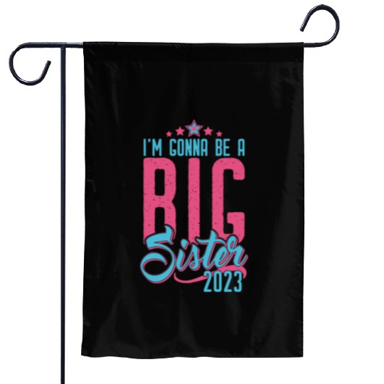 Going to be Big Sister 2023 - Baby Pregnancy Girls Garden Flags