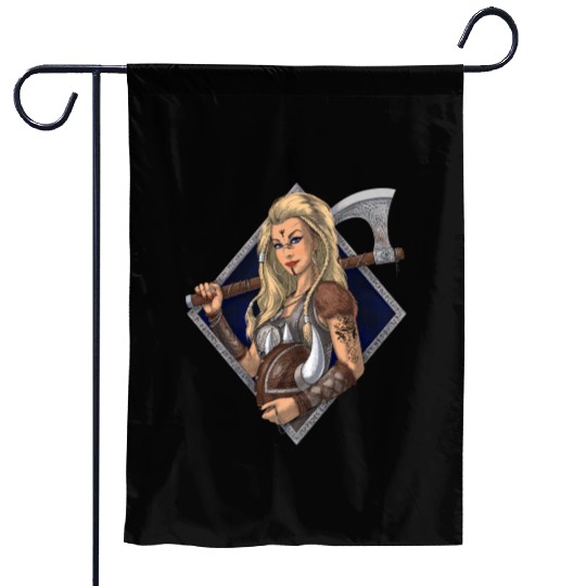Nordic Viking Warrior Garden Flags