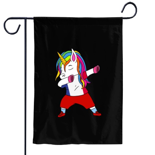 France Soccer Dabbing Gift Garden Flags