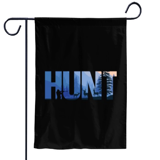 Buck Deer Hunting Hunter Hunt Garden Flags