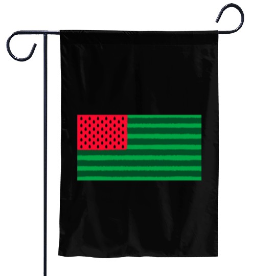 Funny Watermelon Flag USA Garden Flags