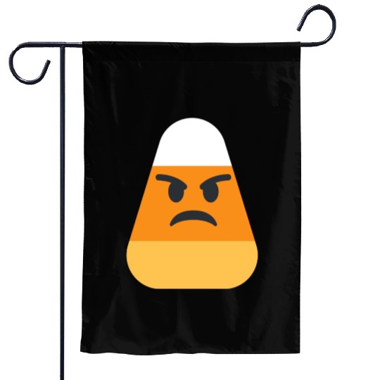 Angry Candy Corn Halloween Costume Garden Flags