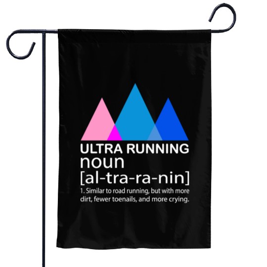Ultra Running T Ultramarathon Miles Marathon Endur Garden Flags