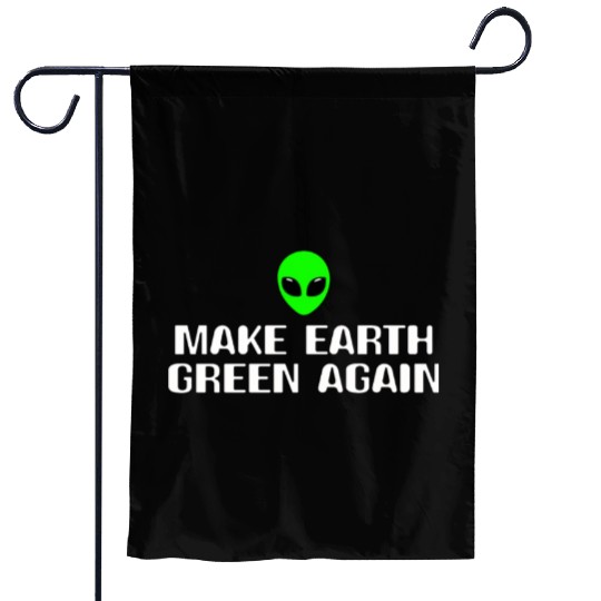 Alien Gift Extraterrestrial UFO AREA 51 Sci-fi Garden Flags