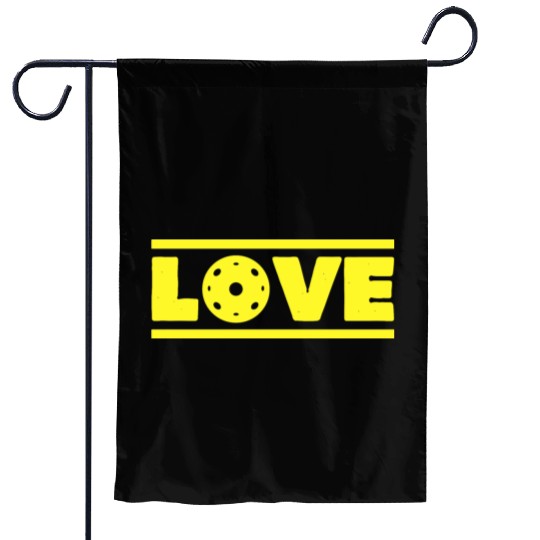 Pickleball Love Matching Retro Vintage Cute Pickle Garden Flags