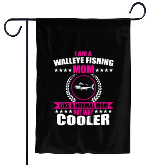 Walleye Fishing Mom For Women Garden Flags