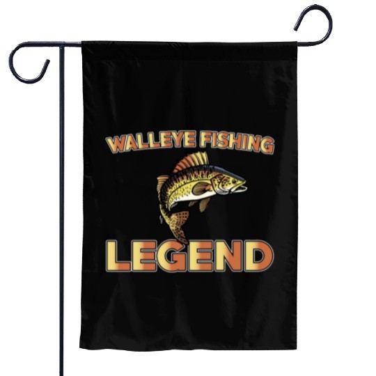 Great Walleye Fishing Legend Garden Flags
