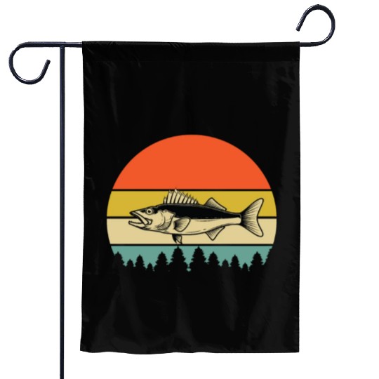 Walleye Fishing Garden Flags