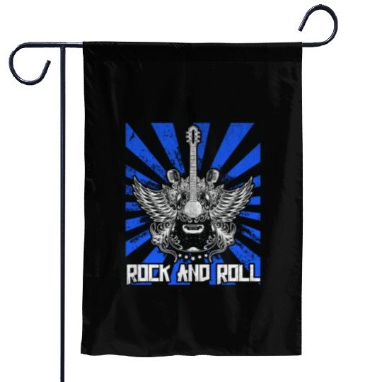 Guitarist Musician Guitar Rock and Roll Garden Flags