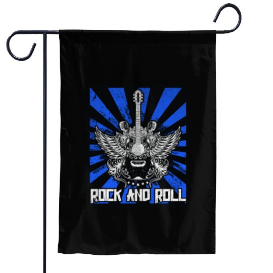 Guitarist Musician Guitar Rock and Roll Garden Flags