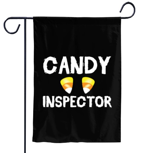 Candy Inspector Spooky Halloween Trick Or Treat Garden Flags