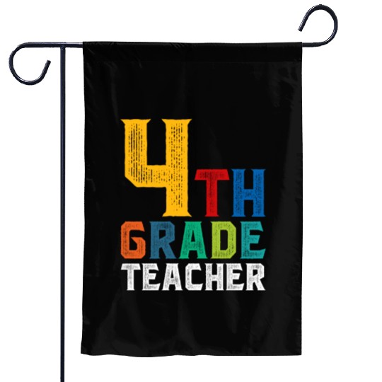 4th Grade Teacher Garden Flags