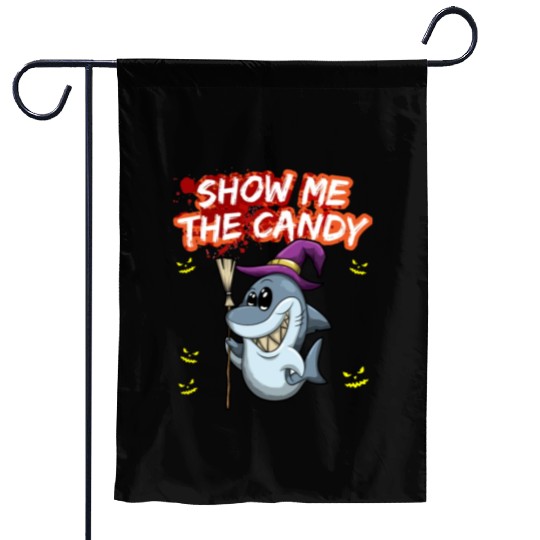 Show Me The Candy Halloween Costume Trick Or Treat Garden Flags