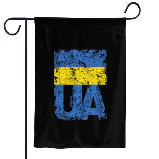 I stand with Ukraine. Support Ukraine. Stop War Garden Flags