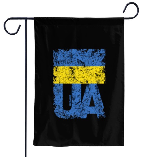 I stand with Ukraine. Support Ukraine. Stop War Garden Flags